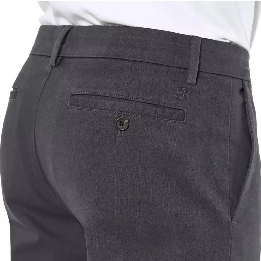 Banana Republic Men’s Cotton Chino Pant 40x29 Gray Slim Straight Fit Stretch NEW - Picture 4 of 7